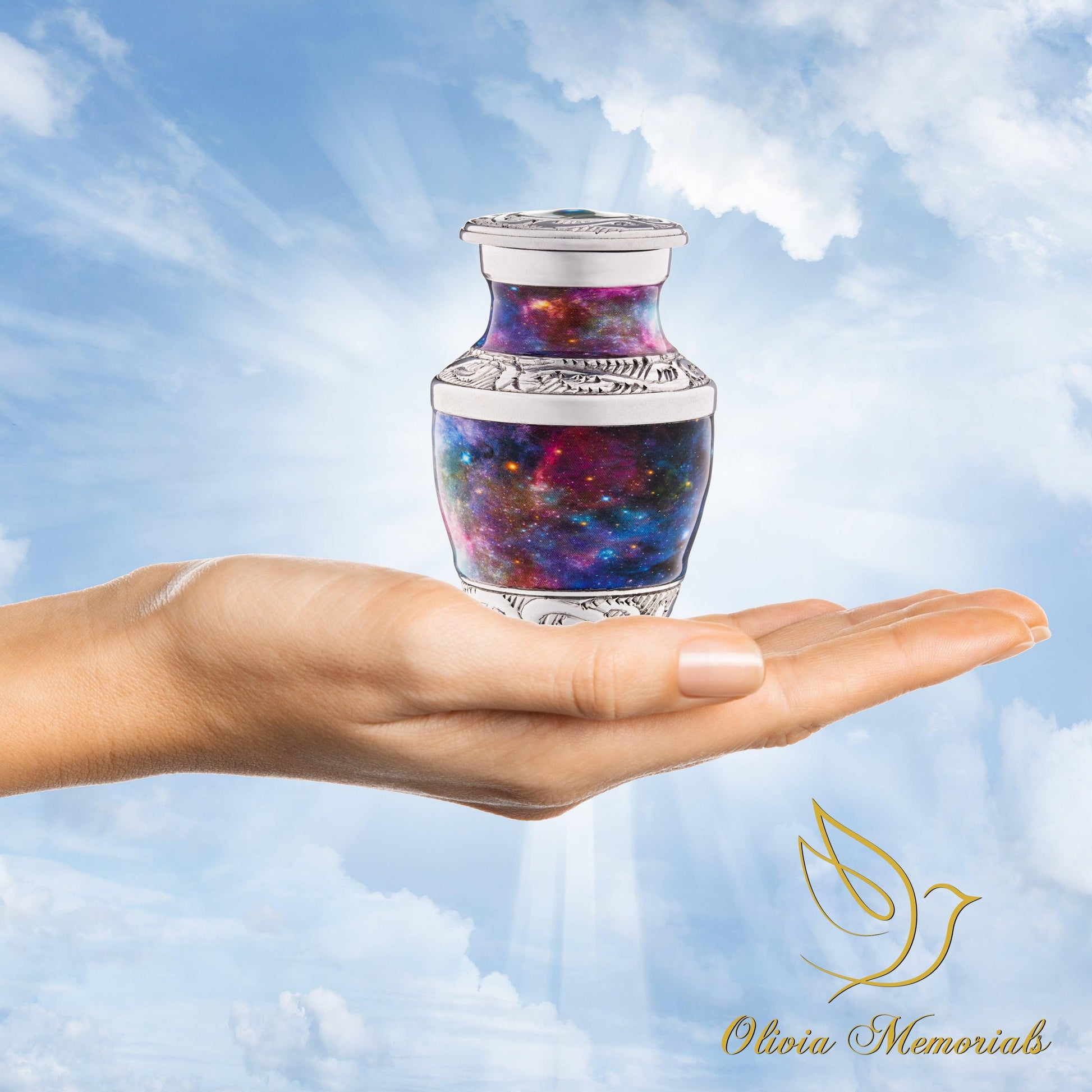 4 Small Galaxy Urns - olivia-memorials