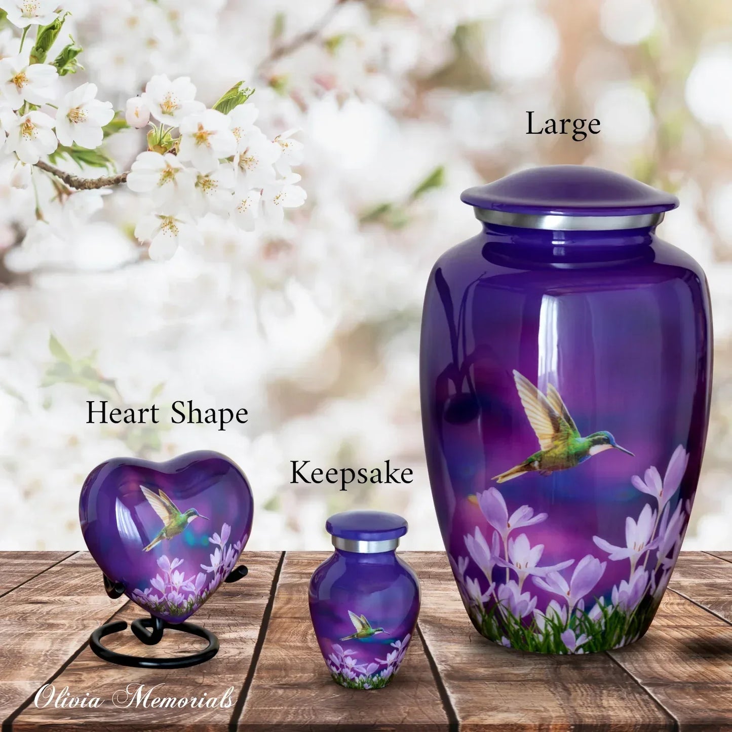 Cremation urn for ashes - Hummingbird_Urns_for_Ashes - olivia-memorials