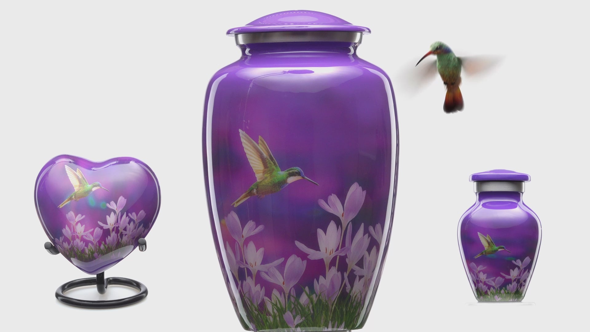 Purple Urns for ashes