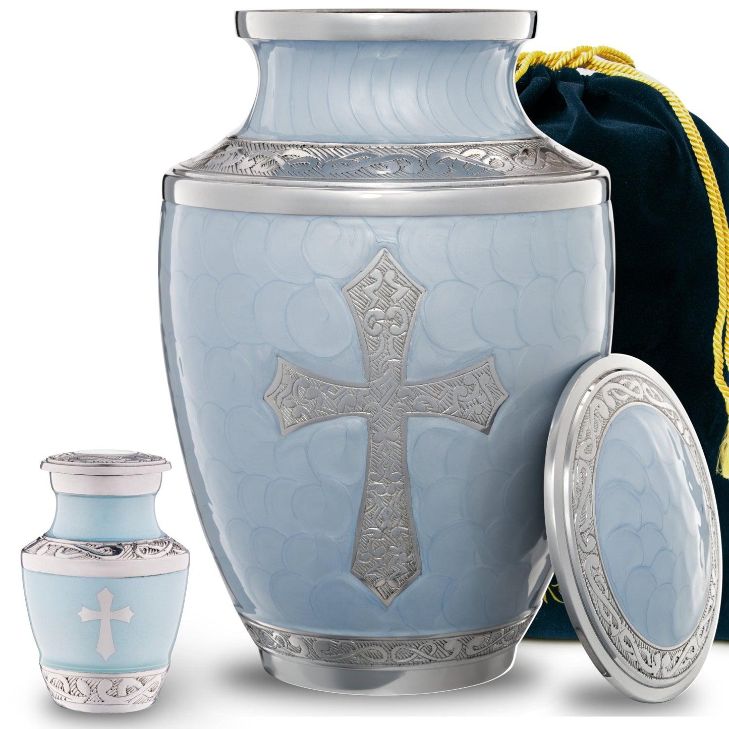 Blue God's Love Urn - olivia-memorials