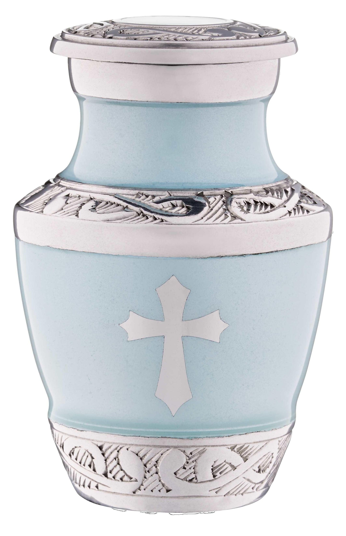 4 Small Blue God's Love Urn