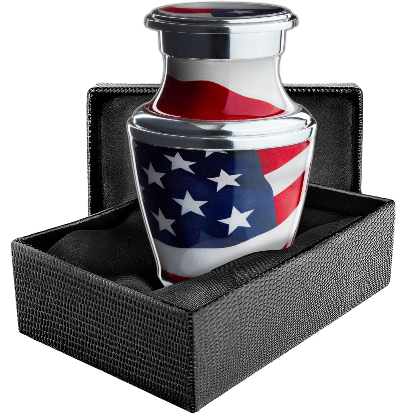 Small American Flag Patriotic Urns