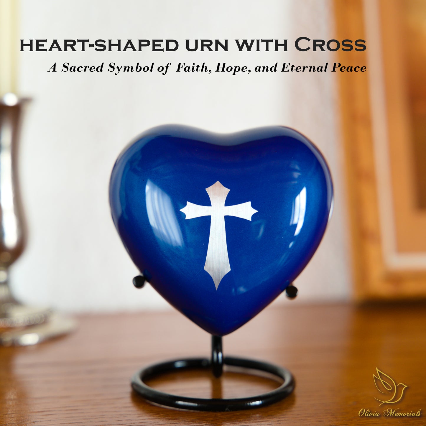 Small Religious Urns - Heart Shaped Keepsakes