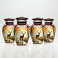 Set of 4 Small Deer Urns Keepsake