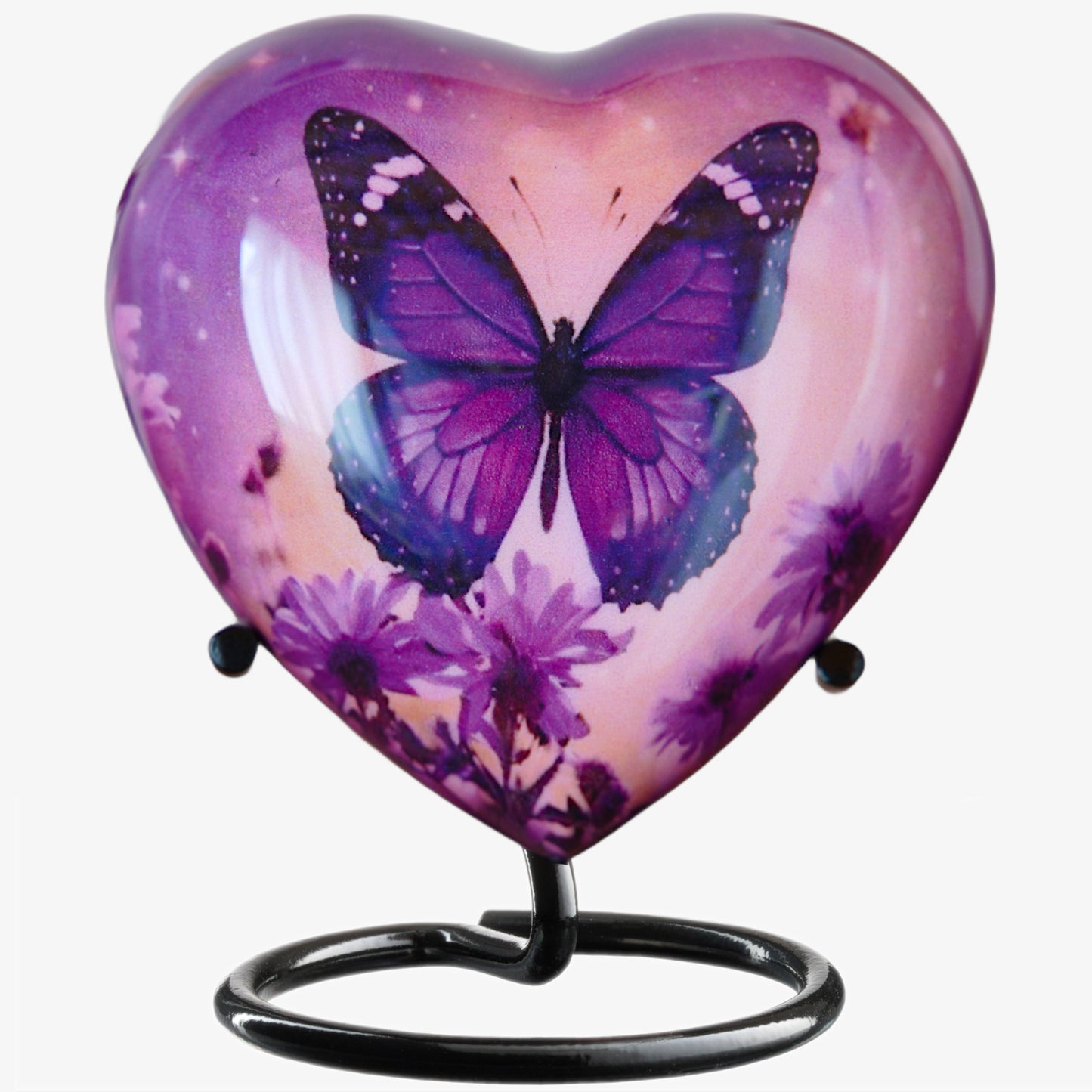 Small Butterfly Urn - Heart Shape