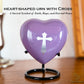 Small Religious Urns - Heart Shaped Keepsakes
