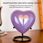 Small Angel Wings Urns - Heart Shaped Keepsakes