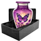 Small Purple Butterfly Urn Keepsake