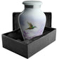 Small White Hummingbird Urns Keepsake
