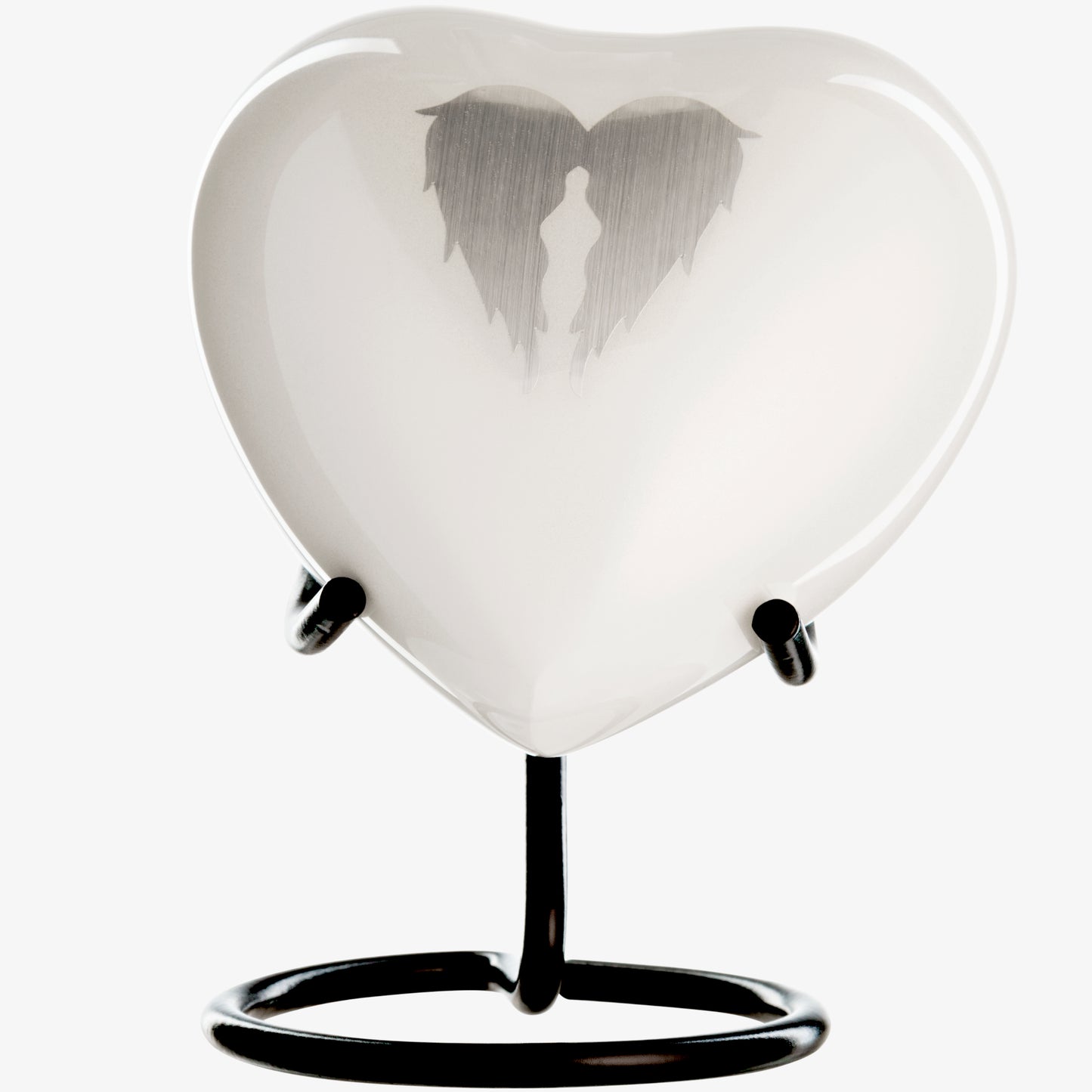 Small Angel Wings Urns - Heart Shaped Keepsakes