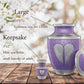 4 Small Purple Angel Wings Urns