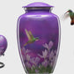 Small Purple Hummingbird Urn Keepsake