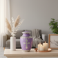 Blue God's Love cremation urn for ashes, adult size, view 5 - Olivia Memorials