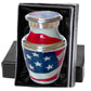 Small American Flag Patriotic Urns - olivia-memorials