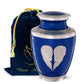 Blue Angel Wings Urn - olivia-memorials