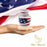 4 Small American Flag Patriotic Urns