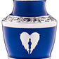 4 Small Blue Angel Wings Urn