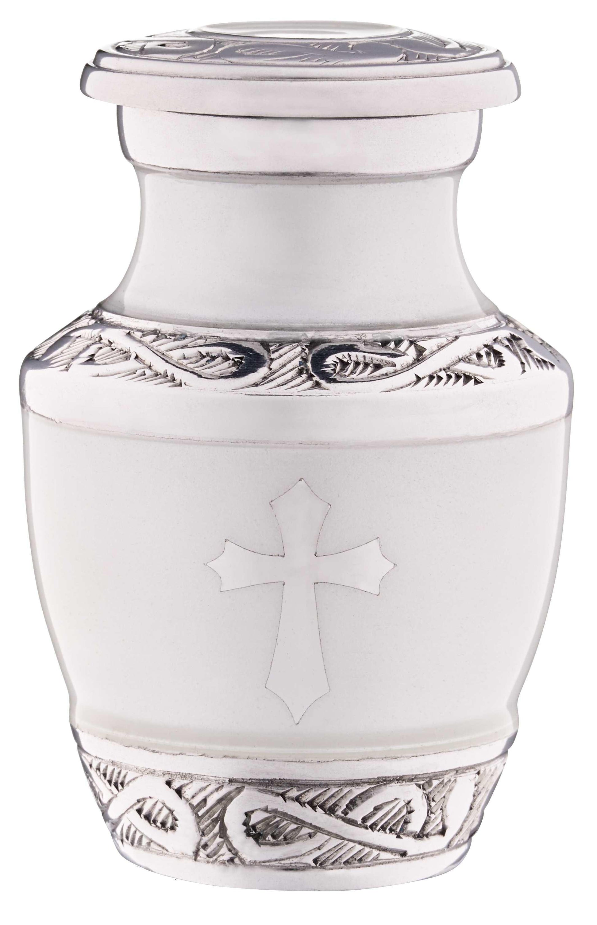 Small White God's Love Urn