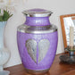 Purple Angel Wings Urn